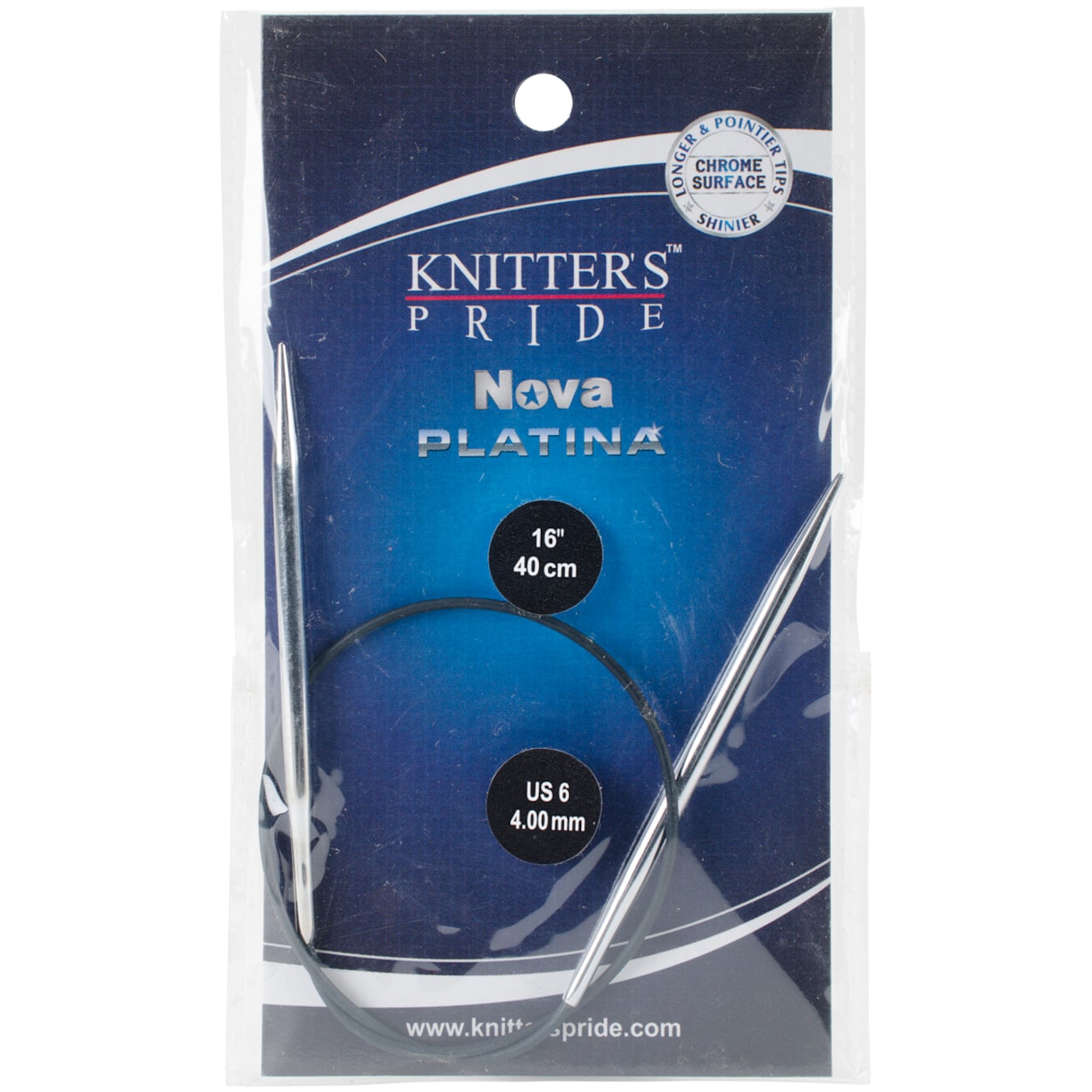 Knitter&#x27;s Pride&#x2122; Nova Platina 16&#x22; Circular Knitting Needles